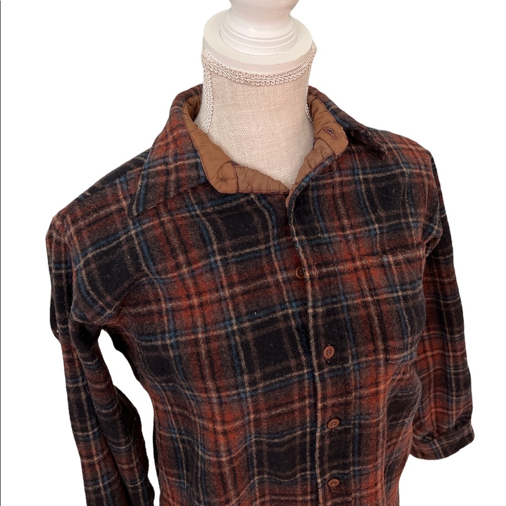 Pendleton Virgin Wool Button Down Flannel S - image 2